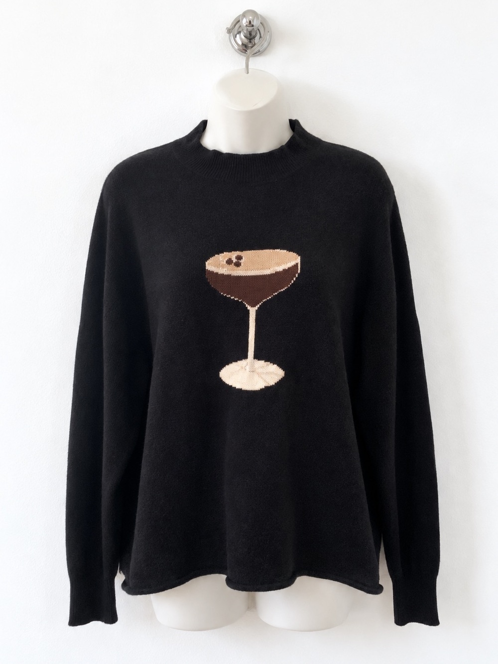 RACHEL ANTONOFF  Espresso Martini Mockneck Sweater